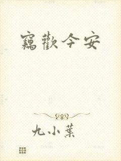 窃欢今安封面