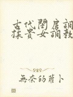 古代闺房调教h揉贵女调教记
