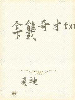 全能奇才txt下载