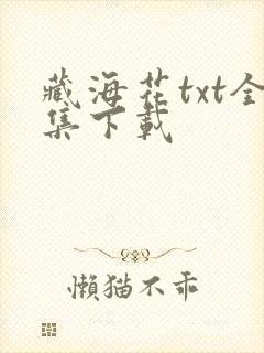 藏海花txt全集下载封面