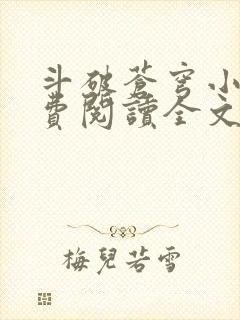 斗破苍穹小说免费阅读全文无弹窗