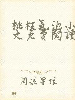 桃枝气泡小说全文免费阅读