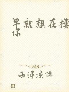 早就想在楼梯要你