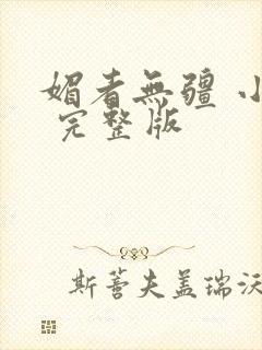 媚者无疆 小说 完整版封面