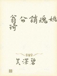 翁公销魂姚瑶琦琦