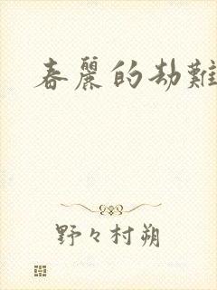 春丽的劫难封面