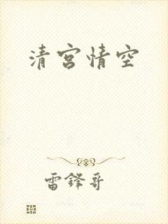清宫情空封面