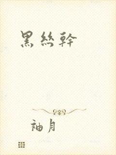 黑丝干