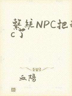 系统NPC把我c了封面