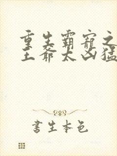 重生霸宠之摄政王爷太凶猛