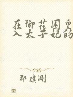 在御花园皇上进入太子妃的小说