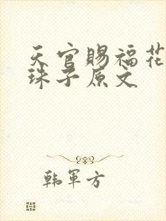 天官赐福花怜塞珠子原文