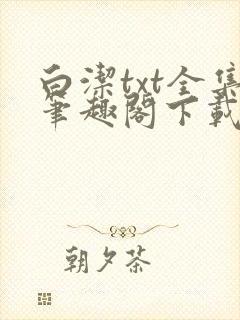 白洁txt全集笔趣阁下载