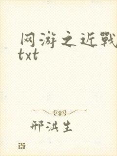 网游之近战法师txt