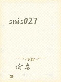snis027封面