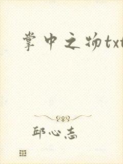 掌中之物txt