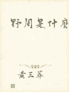 野周是什么意思