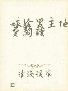 嫁给男主他爹免费阅读封面