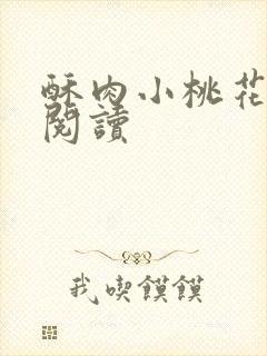 酥肉小桃花全文阅读