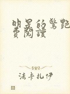 明星的惊艳史免费阅读