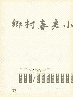 乡村春光小说