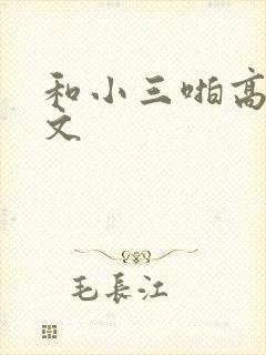 和小三啪高辣h文