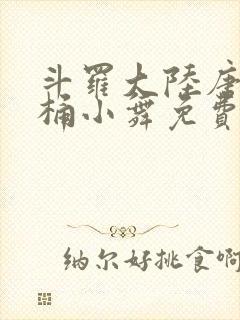 斗罗大陆唐三爆桶小舞免费封面