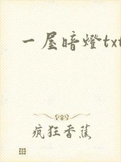 一屋暗灯txt