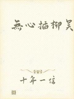 无心插柳吴悠封面