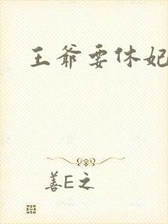 王爷要休妃封面