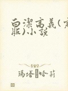 白洁高义(完整版)小说封面