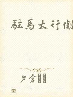 驻马太行侧封面