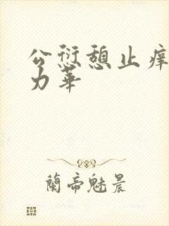 公愆憩止痒古悦力华