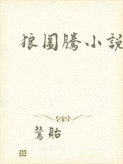 狼图腾小说