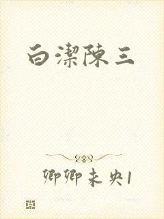 白洁陈三