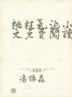 桃枝气泡小说全文免费阅读