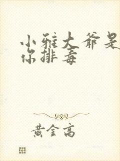 小雅大爷是在帮你排毒封面