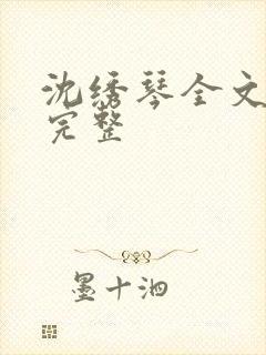 沈绣琴全文阅读完整