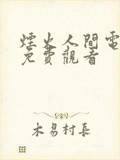 烟火人间电视剧免费观看