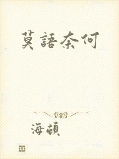 莫语奈何封面