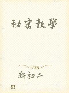 秘密教学封面