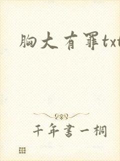 胸大有罪txt