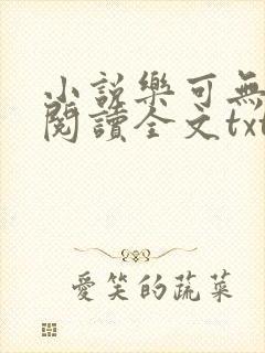 小说乐可无弹窗阅读全文txt金银花封面