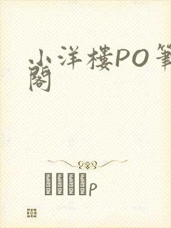小洋楼PO笔趣阁封面