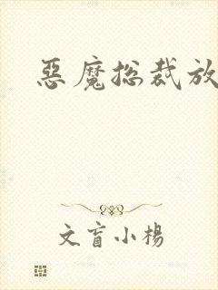 恶魔总裁放了我