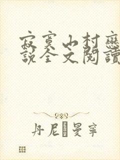 寂寞山村恋上小说全文阅读封面