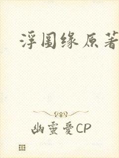 浮图缘原著小说封面