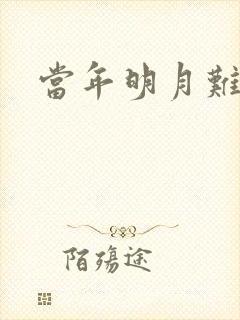 当年明月难寻