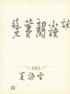 苏若初小说全文免费阅读