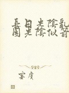 长日光阴乱作一团光阴似箭笔渺